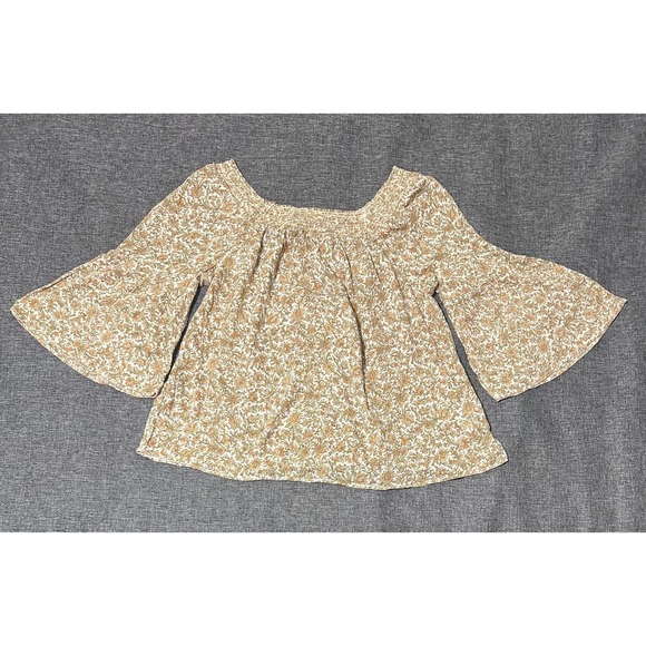 Chaps Tops - Chaps Women's L Floral‎ Flared Bell Sleeves Blouse